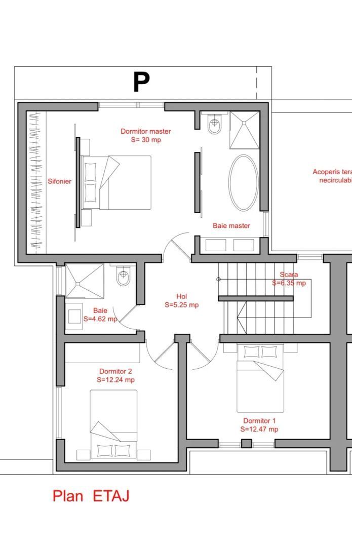 Duplex cu 5 camere si teren de 372mp - Poză 4