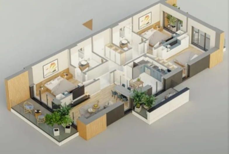 APARTAMENT 4 CAMERE_  ASTORIUM GARDEN _ COMPLEX CU PISCINA! - Poză 7