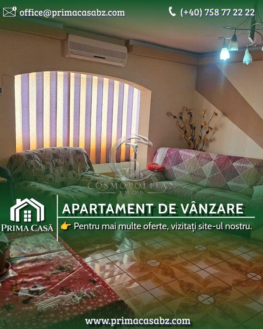 Apartament cu 3 camere ~ zona Brosteni / Colegiu ~ etaj 3 din 4 - Poză 1
