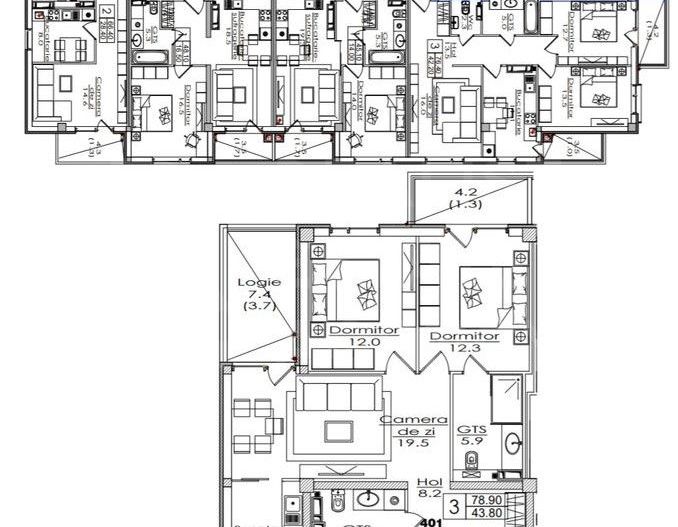 Vânzare, apartament, 2 camere + living, str. Durlești, Dumbrava - Poză 6