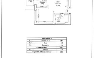 Titan | Gura Calitei | Astorium Life, Garsoniera premium, loc parcare - Schiță 15