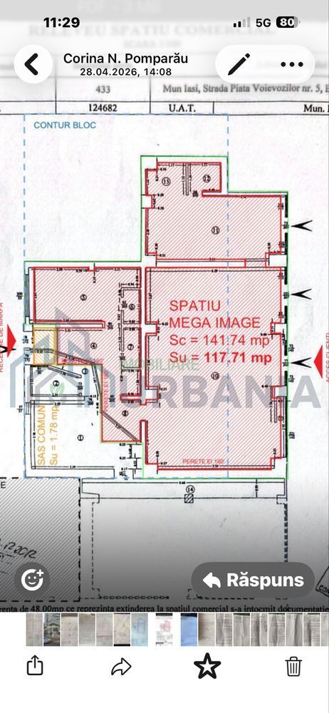 Spațiu comercial de închiriat în Piața Voievozilor, 117 mp - Poză 3