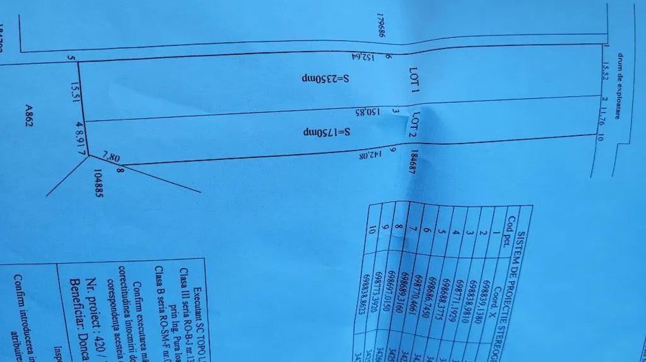 Ag EUROPA vinde teren extravilan langa cimitir pe Amatului. - Poză 1