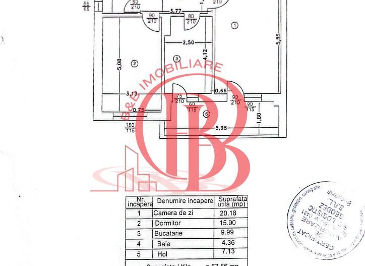 Apartament 2 camere-Str. Victor Brauner 5 min Metrou Teclu - Schiță 11
