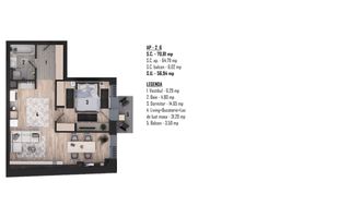 Apartament nou, modern cu 2 camere - Ultracentral -  Cuza Voda - Poză 3