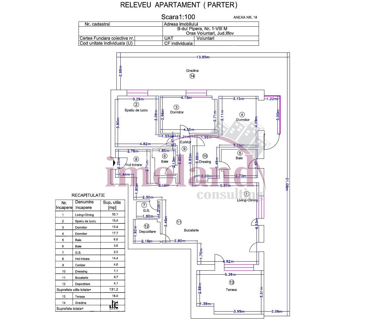 Parkview - apartament 4 camere - mobilat&utilat - Avalon Estate-Pipera - Schiță 25
