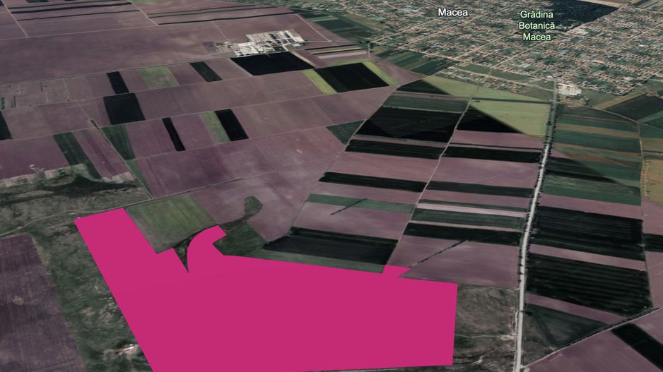 Teren 42 ha pentru parc fotovoltaic – Macea, Arad - Poză 1