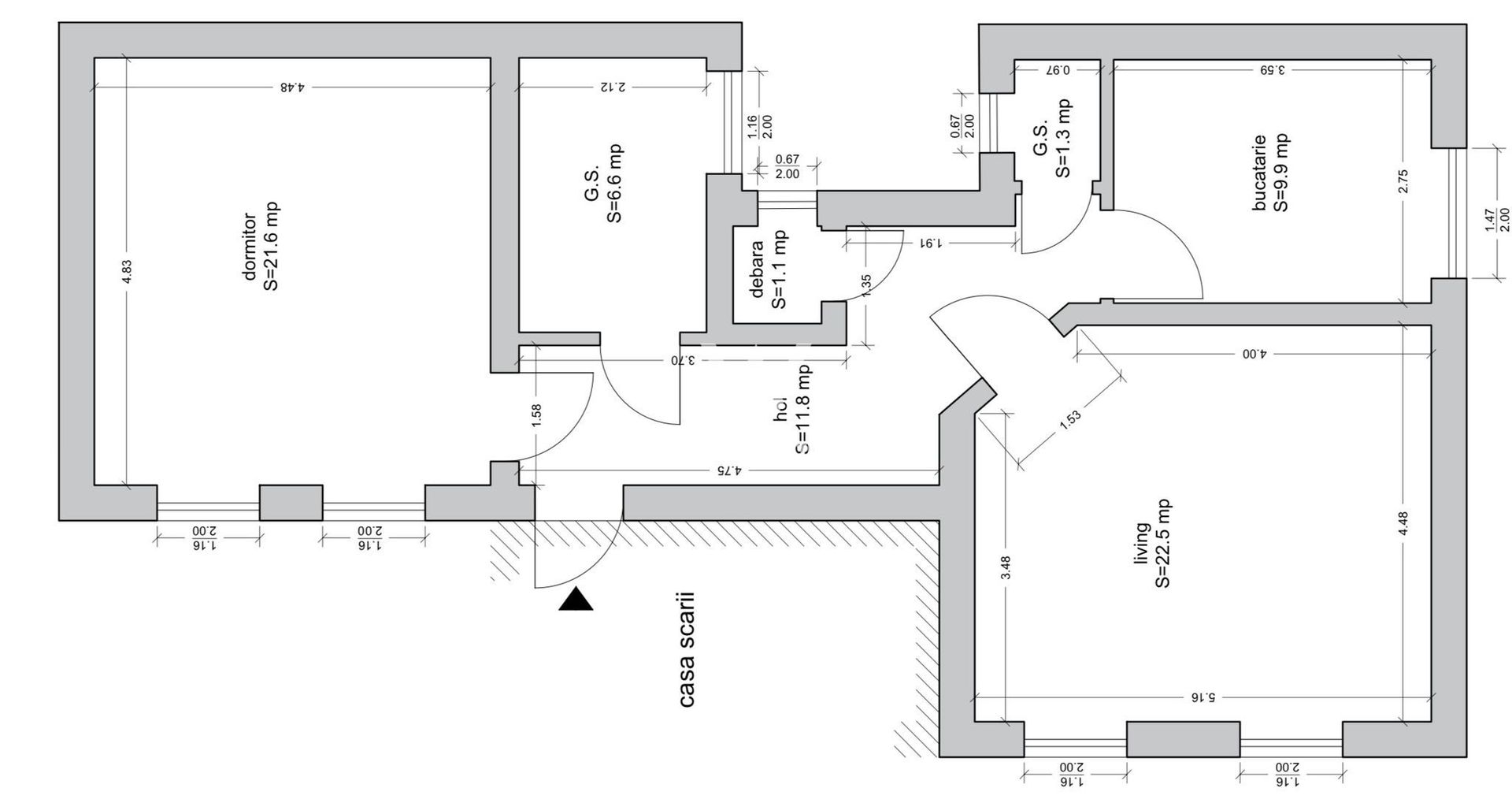 Apartament DECOMANDAT 2 camere - zona Centrala - Poză 14