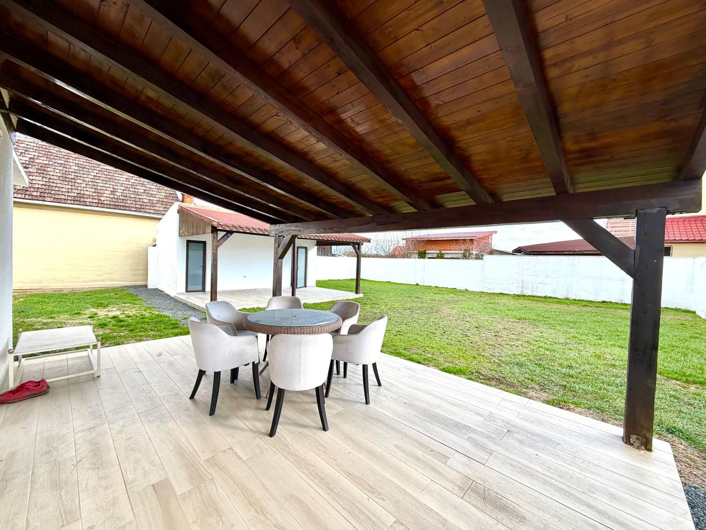 1100 e/ mp - Casa individuala  - 700 mp teren - la asfalt - Sacalaz - Poză 19