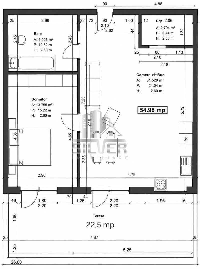 Apartamente cu 2 camere/50-55mp/TERASE 20-52mp/IMOBIL NZEB/TVA INCLUS. - Poză 5