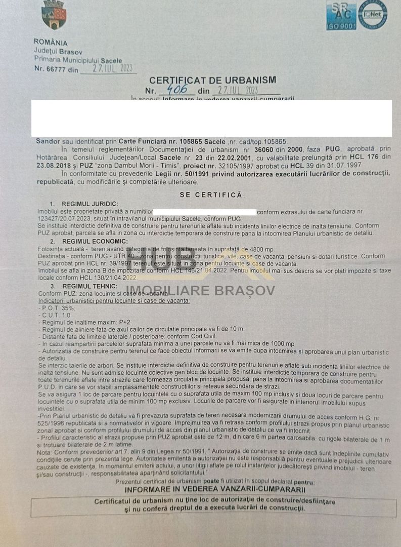 Teren constructii casa Dambu Morii | Utilitati | Necesar PUD - Poză 9
