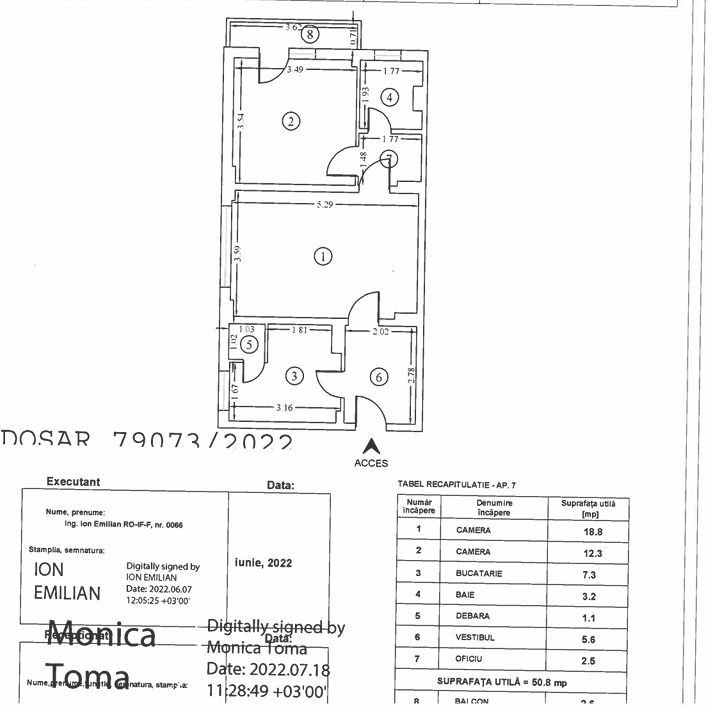 2 camere- Calea Dorobantilor - Schiță 12