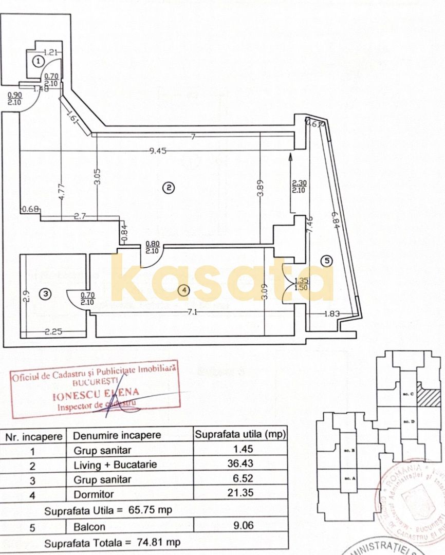 Apartament 2 camere | mobilat si utilat | UpGround etaj 3 - Poză 15