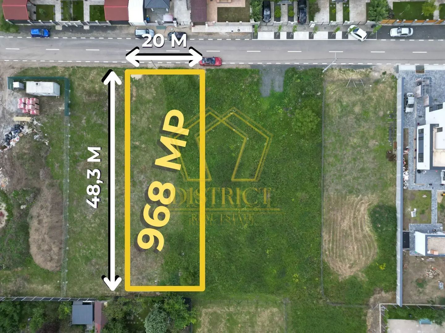 Teren intravilan constructii rezidentiale 968mp | Dumbravita - Poză 1