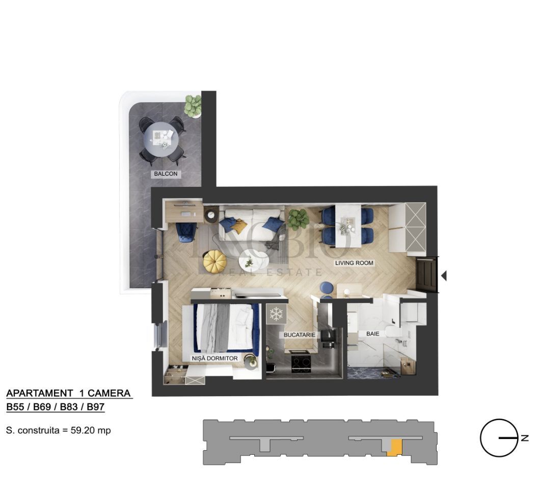 Comision 0% | Studio | My Place North | Pipera Plaza - Poză 3