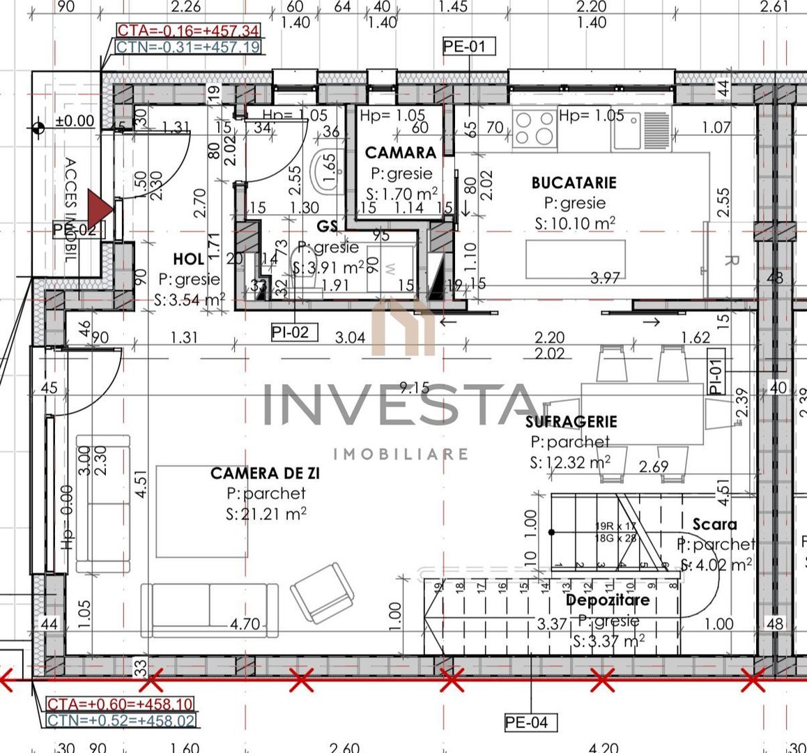 Duplex de vanzare cu teren de ! - Schiță 3