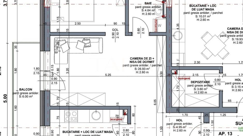 Vanzare apartament cu 2 camere in Chinteni - Poză 2