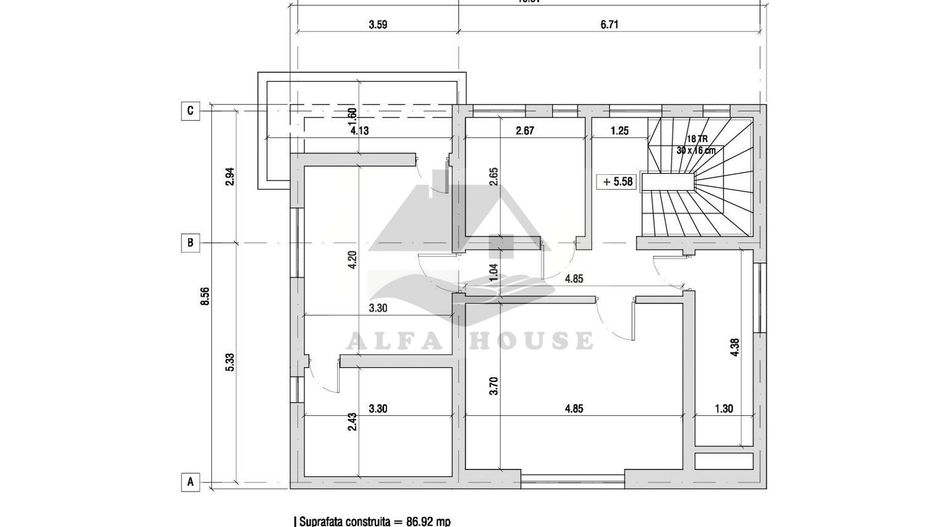 Casa deosebita cu 6 camere in  Centrul Brasovului - 210 mp - Poză 23