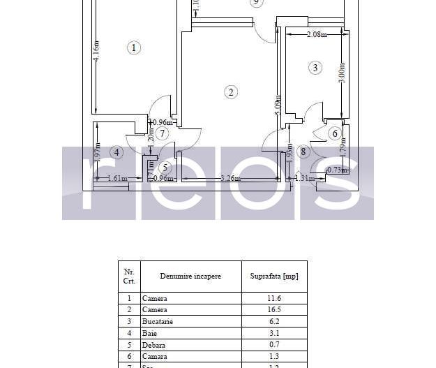 VANZARE APARTAMENT 2 CAMERE 48MP BASARABIA CAMPIA LIBERTATII SEMIDECOMANDAT - Poză 7