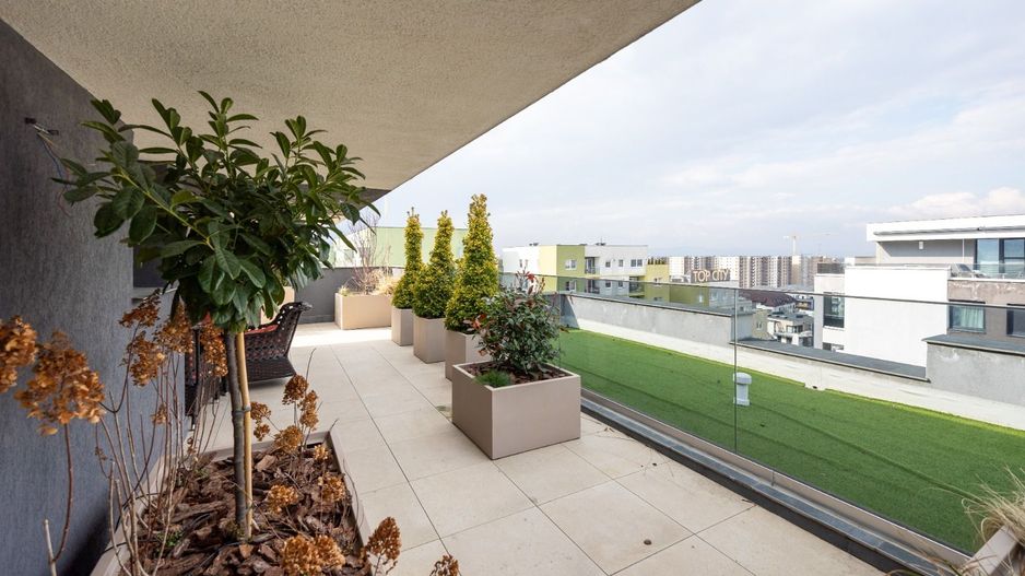 Penthouse superb, 3 camere+parcare subterana ,203 mp-Coresi - Poză 27