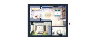 APARTAMENT 2 CAMERE | METROU REPUBLICA | PROIECT NOU - Poză 11