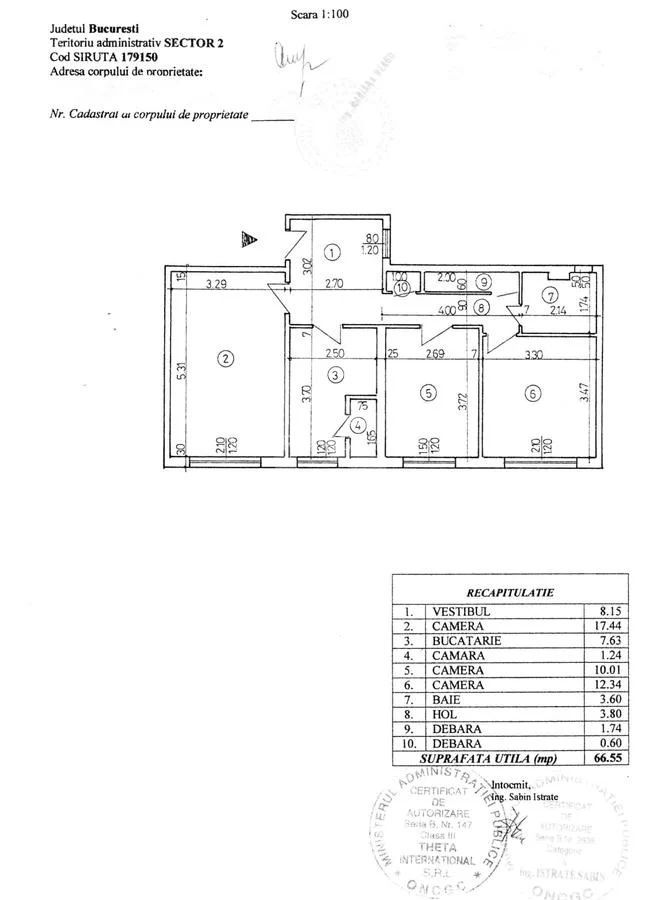 3 CAMERE ÎN COLENTINA | ȘOS. COLENTINA 83 | 66,55 MP | 95.000 € - Schiță 18