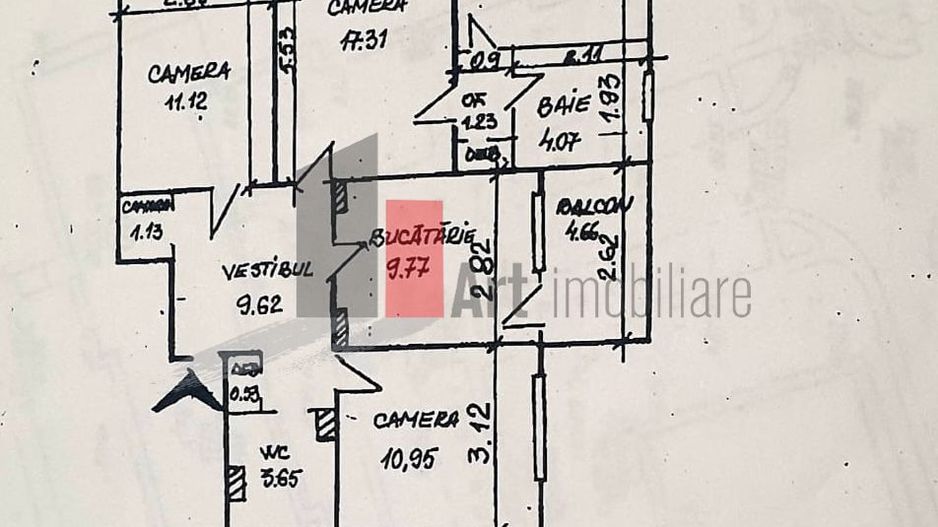 Apartament 4 camere Ghencea - Schiță 10