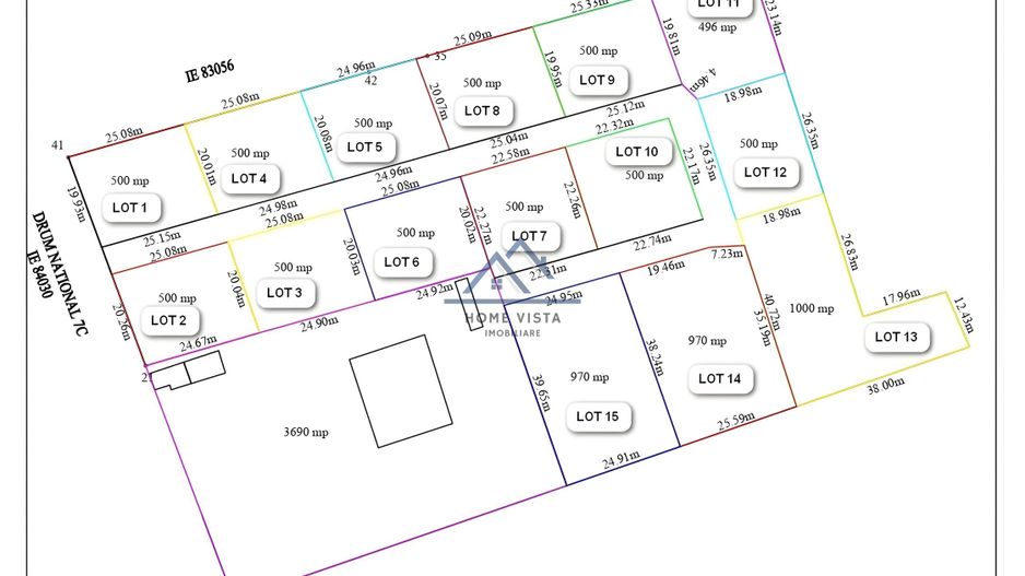 Loturi de la 500 mp  - Drum 7 m  BAICULESTI - langa Primarie - Poză 1
