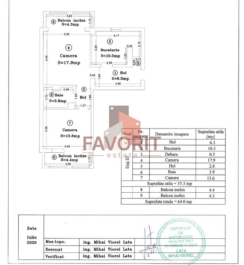 2 camere | centrala proprie | etaj intermediar | zona excelenta | - Poză 13