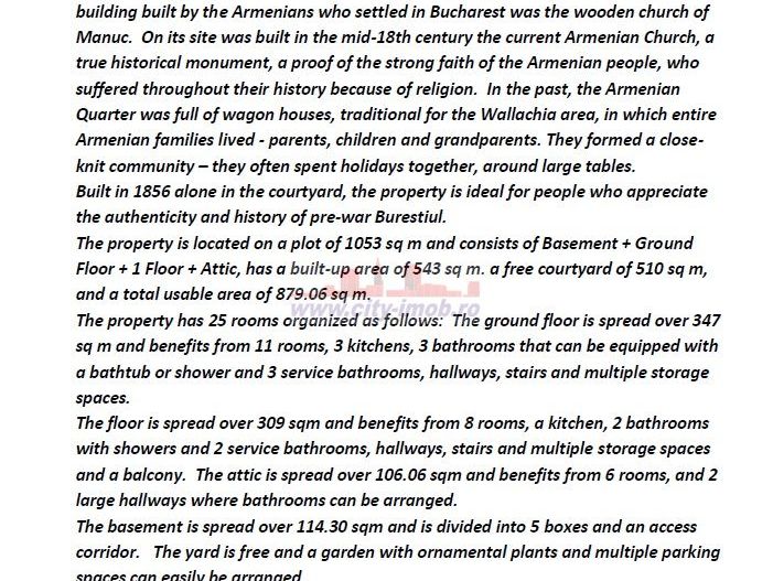 Vanzare Vila Calea Mosilor 136 Centru Istoric,  Bucuresti, Romania. - Poză 20