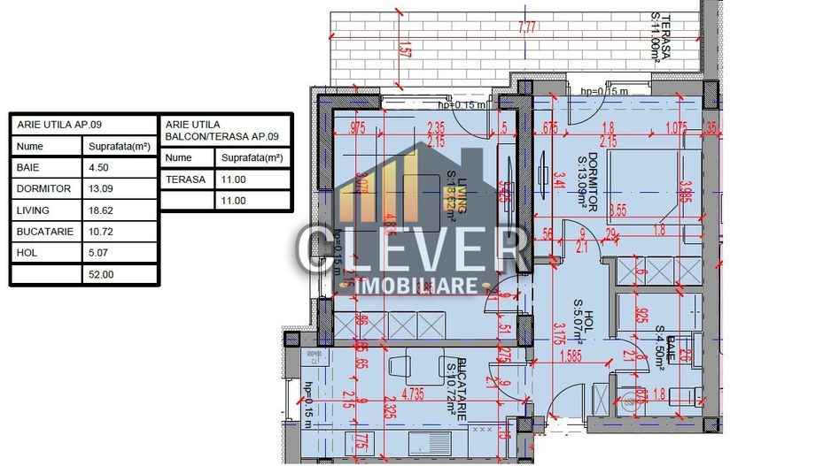 Ap 2 camere decomandat 63 mp Pallady-Oferta Parcare, Comision 0% - Schiță 10
