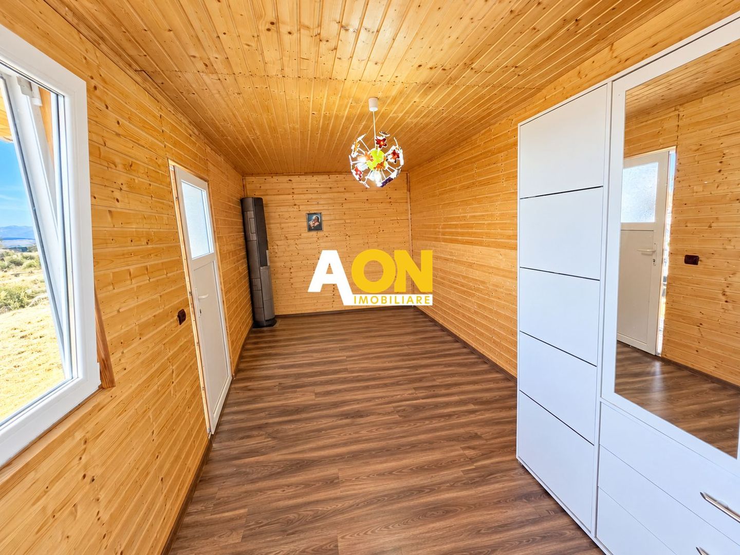 Cabană din lemn, 2 camere, panouri solare, teren 500 mp, Bărăbanț - Poză 13