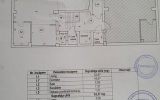 2 camere, Dorobanti Beller - Schiță 16