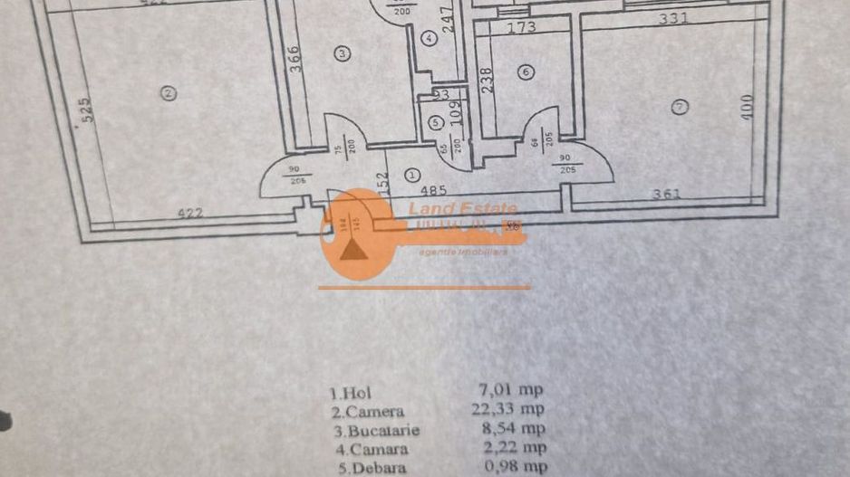 Apartament 2 camere decomandat | Parc Tineretului | Centrala proprie - Schiță 13