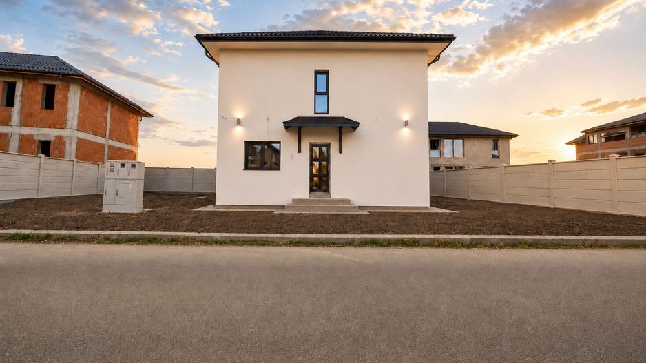 Vilă individuală în Tunari – 5 camere, curte privată - Poză 1