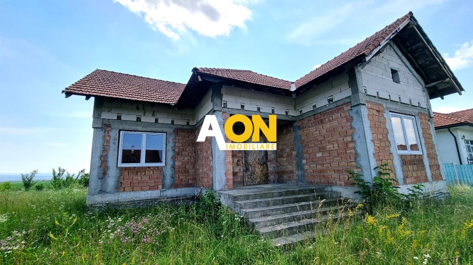 De vanzare casa semifinisata 3 camere, 608mp teren, Recea - Poză 1