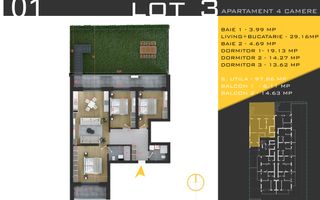 4 camere cu gradina Titan Pallady  Metrou Nicolae Teclu - Schiță 11