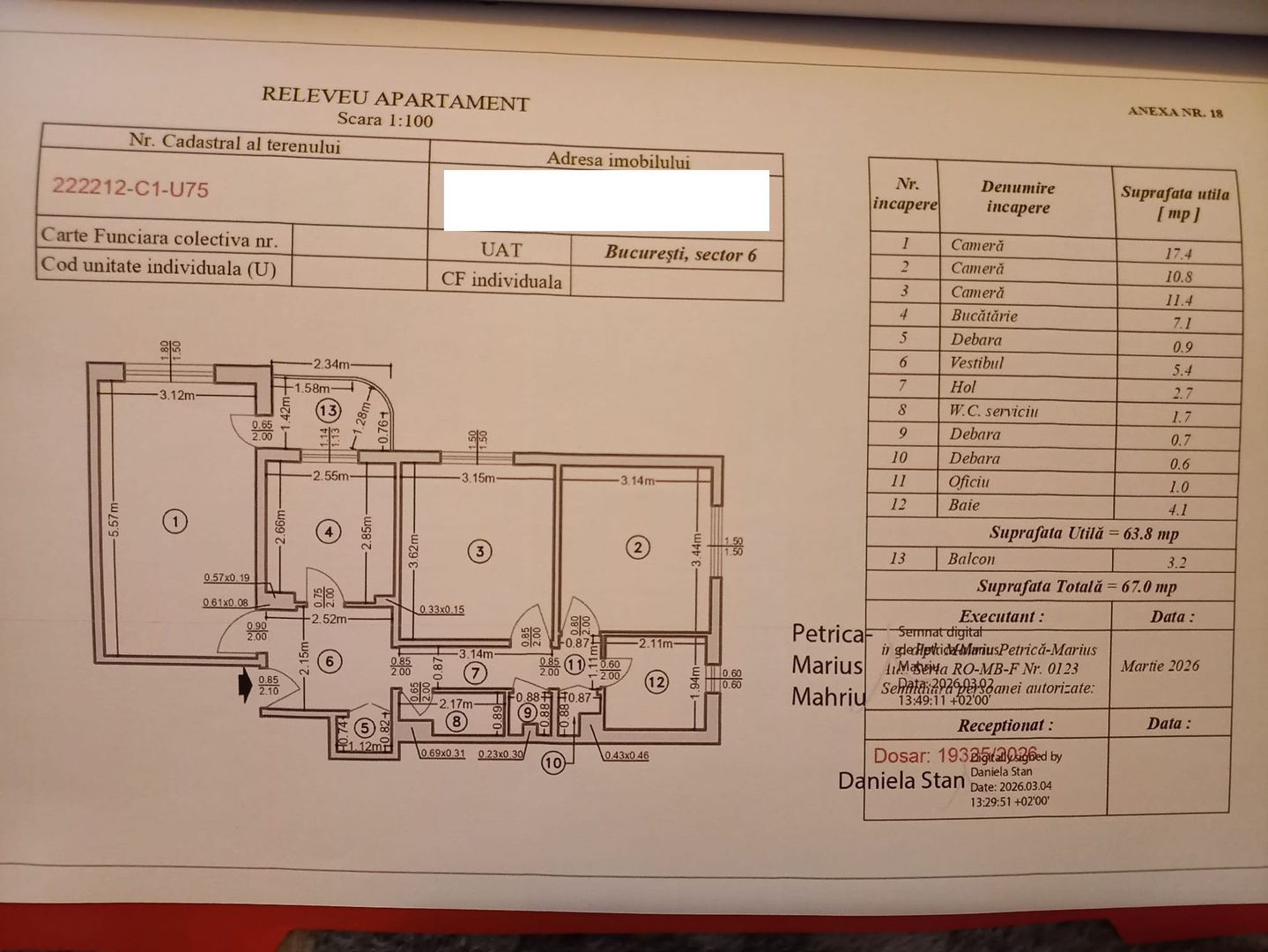APARTAMENT 3 CAMERE | ETAJ 4 | - Poză 6