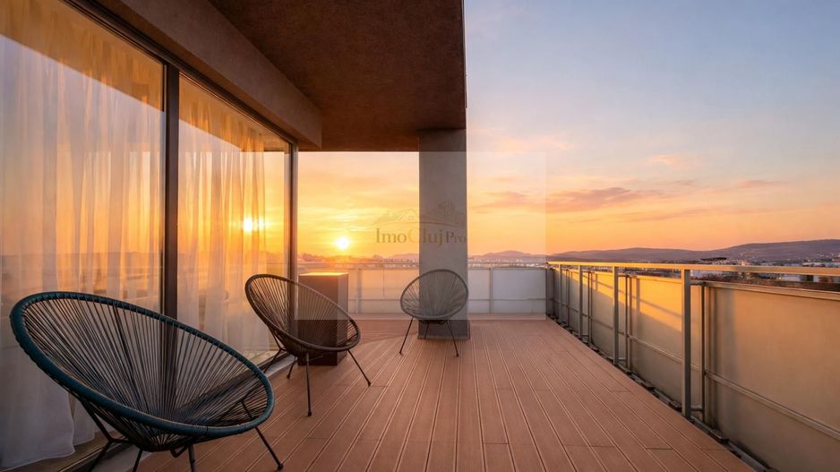Vanzare 4 camere  + terasă 105 mp, view panoramic, Bună Ziua - Poză 1