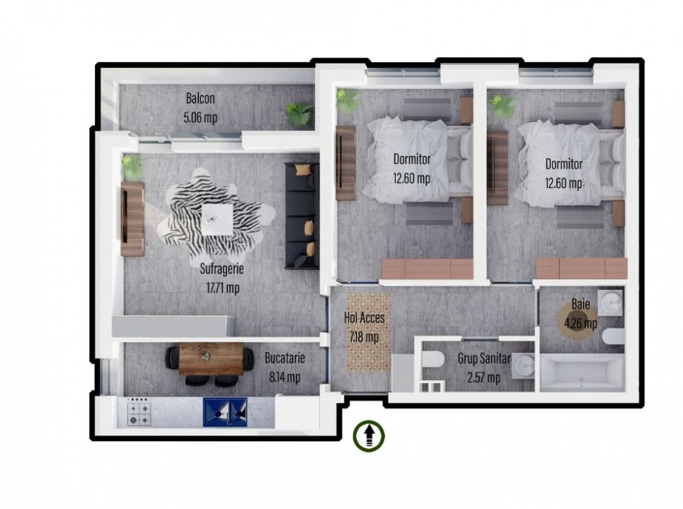 Apartament 3 camere decomandat - Militari Residence - Poză 1