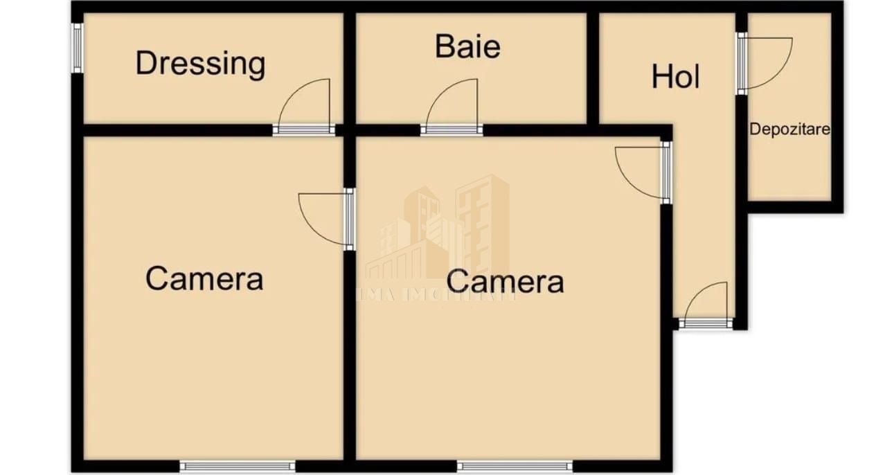 Apartament 2 camere semidecomandat Brasovul vechi - Schiță 23
