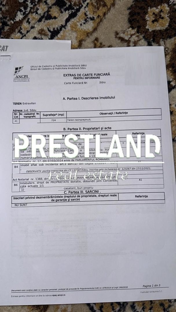 Teren exreavilan in Dealul Sibiului - Poză 1