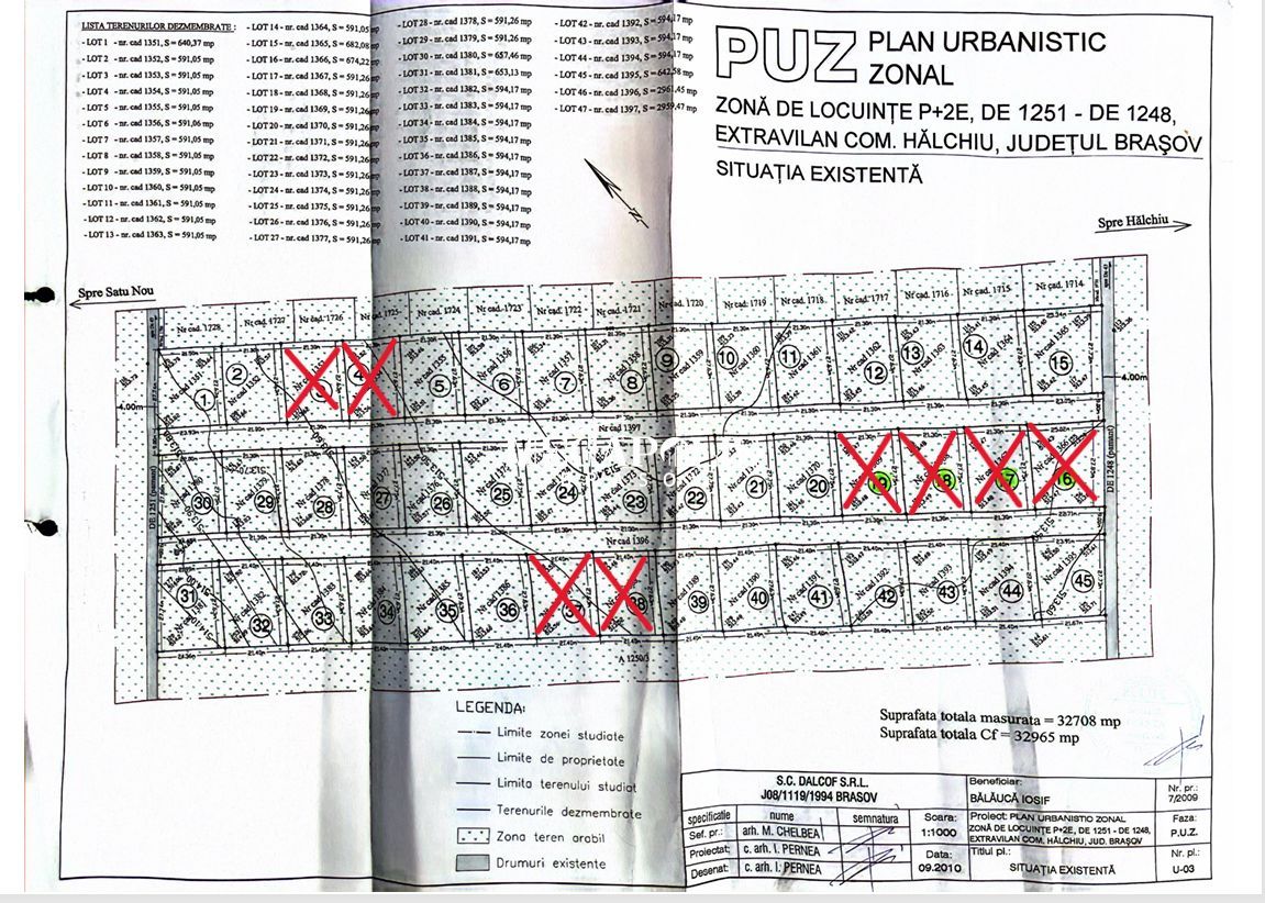 HALCHIU  Vinzare 41  PARCELE  de TEREN - Poză 2