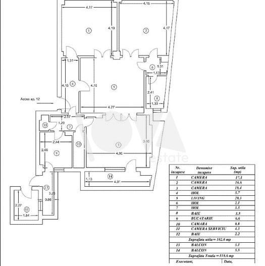 De vânzare: apartament Parc Cismigiu 3 camere - 110 mp - Poză 2