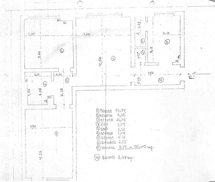 Apartament 3 camere Stefan cel Mare/Lizeanu - Schiță 16