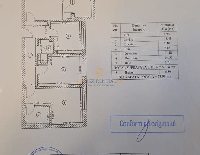 Apartament cu 3 camere modern, bloc 2018, Lidl Metalurgiei, metrou,STB - Schiță 7