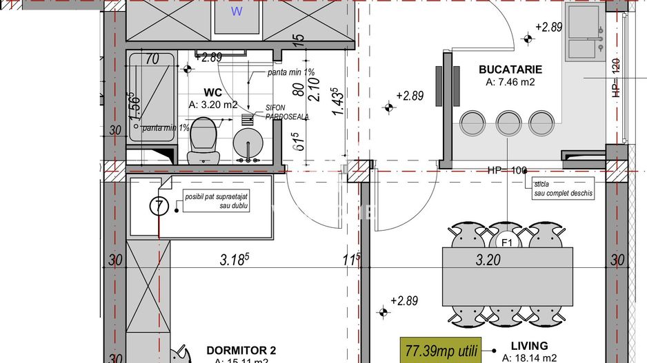 Apartament cu 3 camere, decomandat, la cheie terasă 9.11 - întabulat - Poză 10