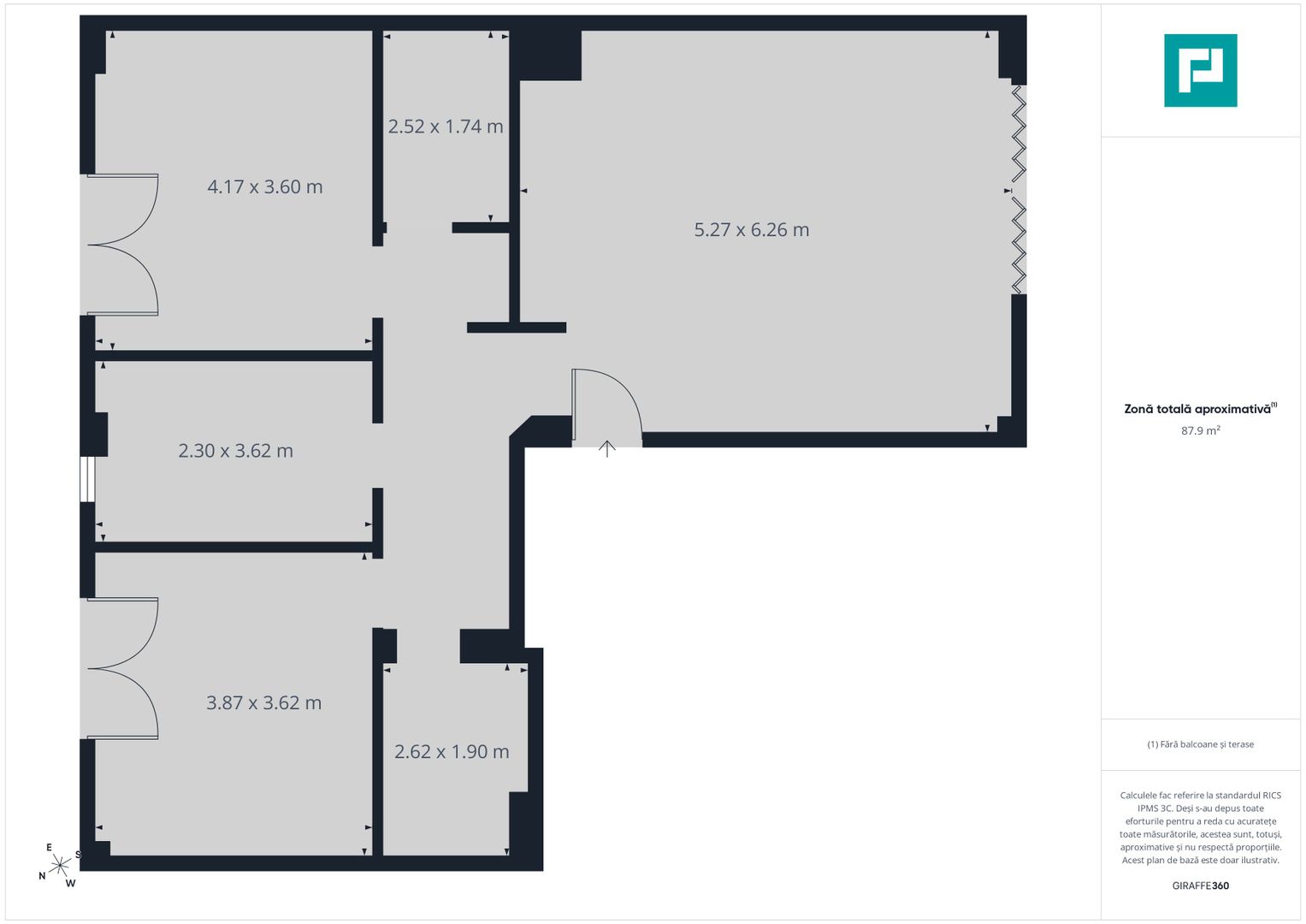 Apartament 3 camere, Iosia, 87.44 mp - Poză 5