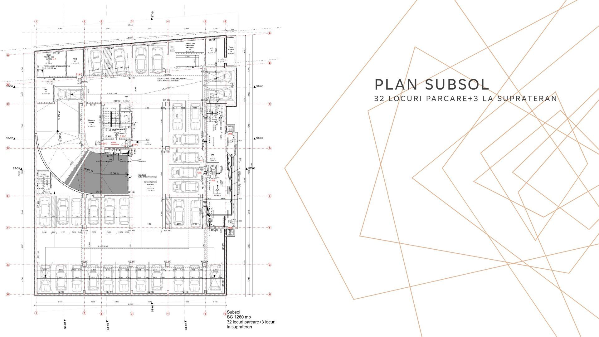 Proiect rezidențial cu AC – 29 apartamente – 4.330 mp – 35 parcări – S - Poză 15