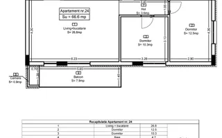 Ap 24 Teilor Residence - 3 camere - Schiță 29